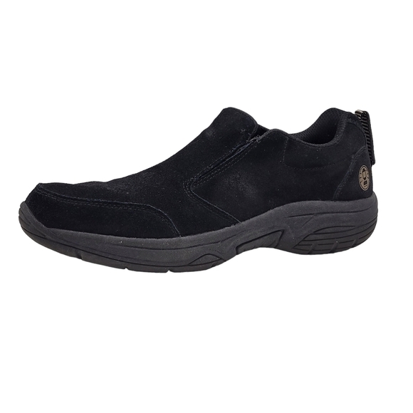 Coleman Loafers Men Size 8.5 Black Suede Leather All Terrain Performance Goring - Picture 1 of 10